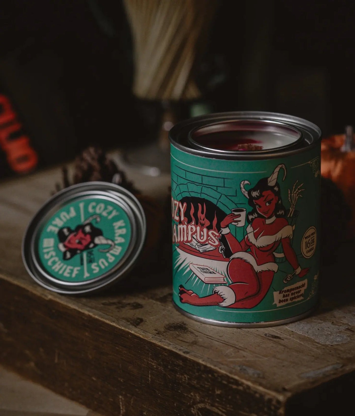 Cozy Krampus 16oz Pint Candle AFTERHOURSFUN