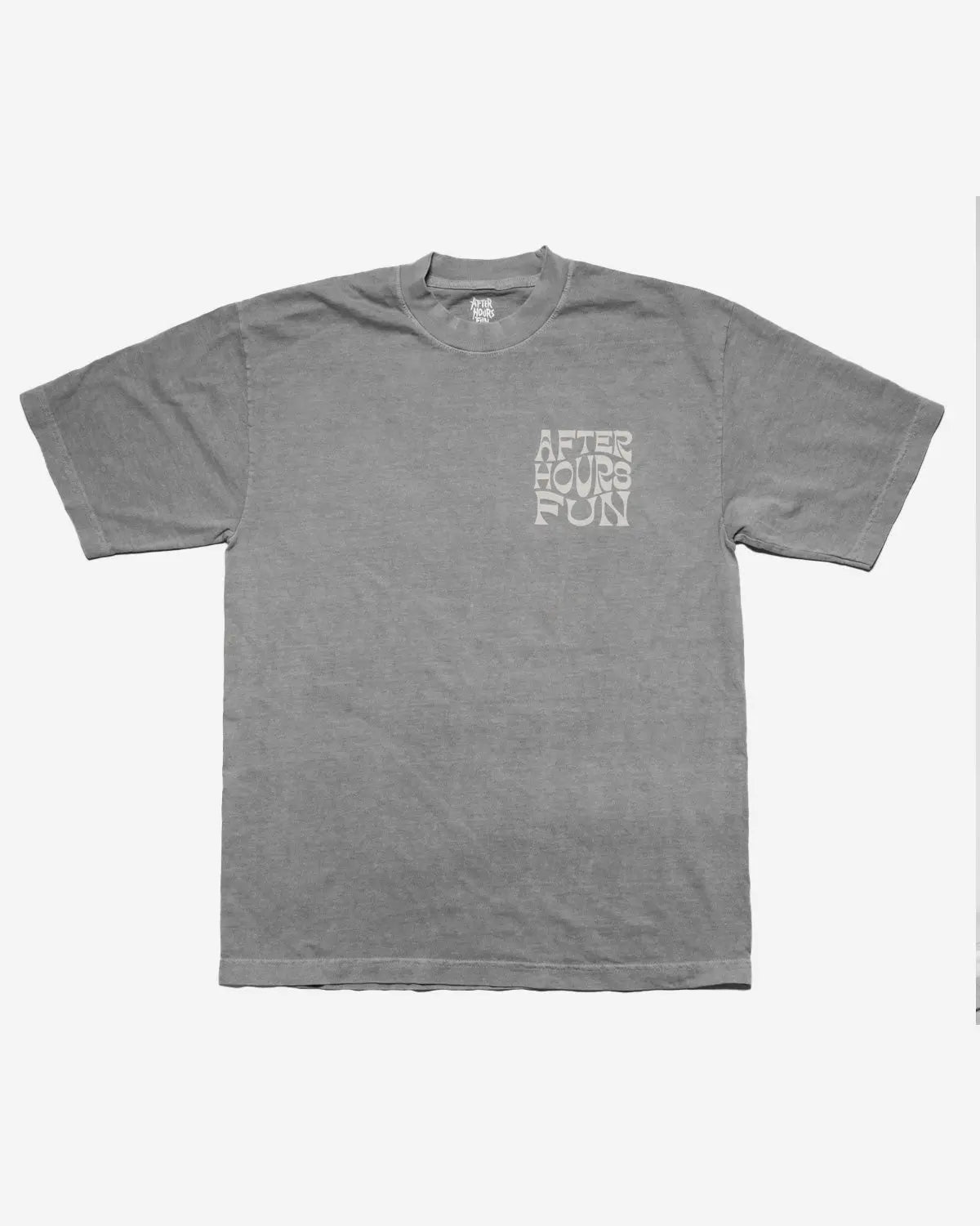 DARK PARADISE GARMENT DYED TEE GOTH SILVER AFTERHOURSFUN