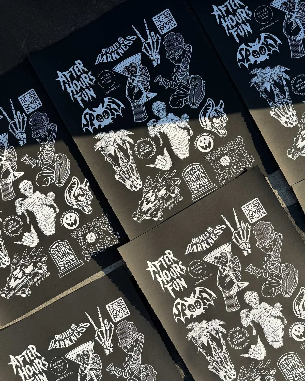 "Doodles" 22x30 inch screen print poster AFTERHOURSFUN