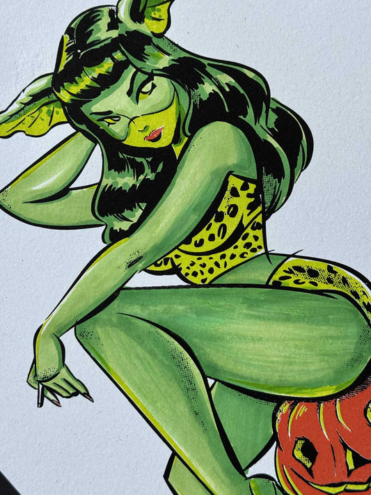 "Midnight Greta" Multi-Color Screen Print (Signed Original) AFTERHOURSFUN