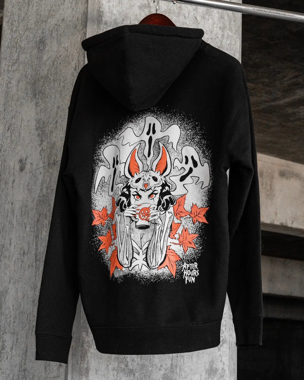Vintage Batgirl© Limited Edition Hoodie - Hand Screen Printed - Black AFTERHOURSFUN