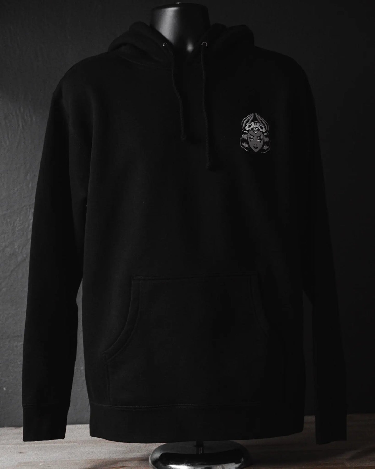 Vintage Batgirl© Limited Edition Hoodie - Hand Screen Printed - Black AFTERHOURSFUN