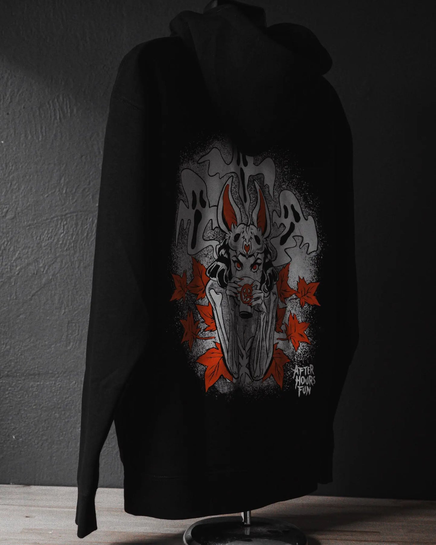 Vintage Batgirl© Limited Edition Hoodie - Hand Screen Printed - Black AFTERHOURSFUN