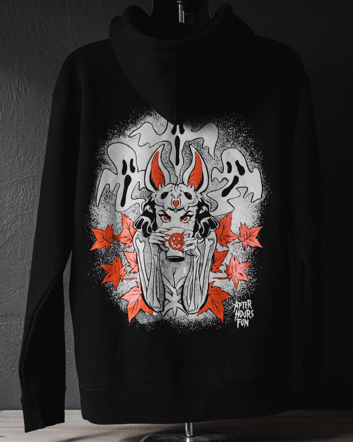 Vintage Batgirl© Limited Edition Hoodie - Hand Screen Printed - Black AFTERHOURSFUN