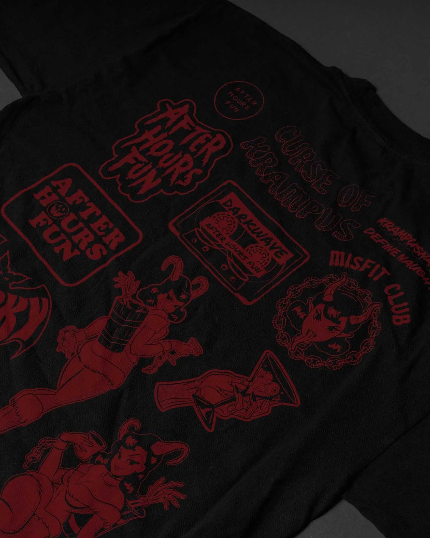 Curse of Krampus Oversized Garment Dyed Tee AFTERHOURSFUN