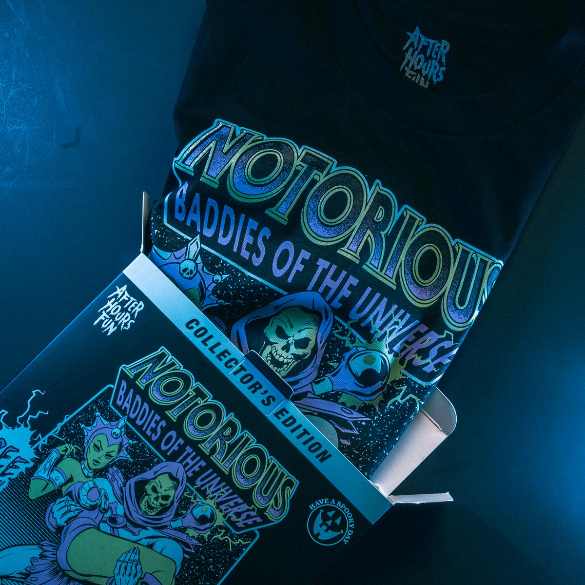 NOTORIOUS BADDIE - Skeletor Fan Art Special Collector's Box Limited Edition to 50 With Exclusive Enamel Pin - AFTERHOURSFUN
