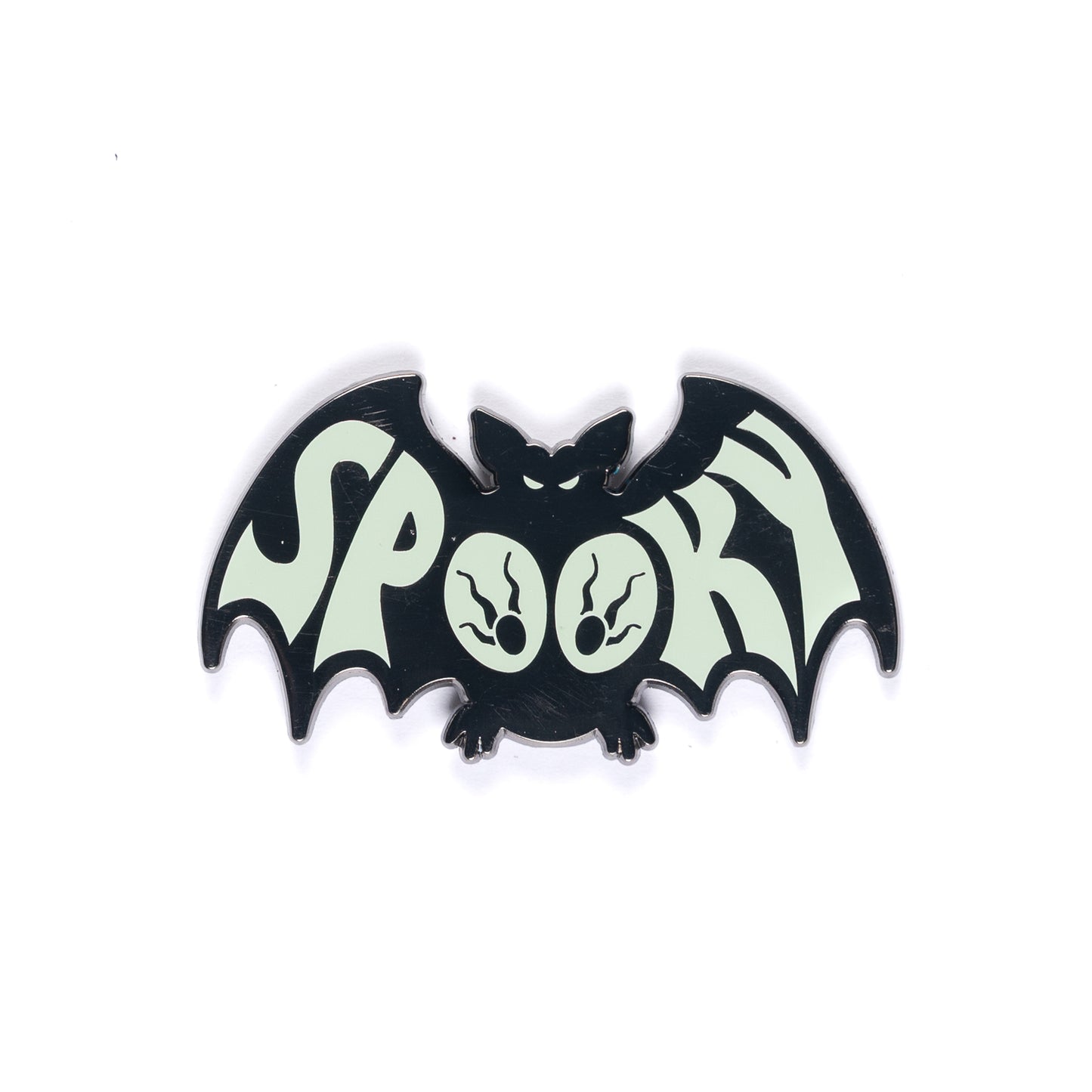Spooky Bat" Enamel Pin (Glow-in-the-Dark)
