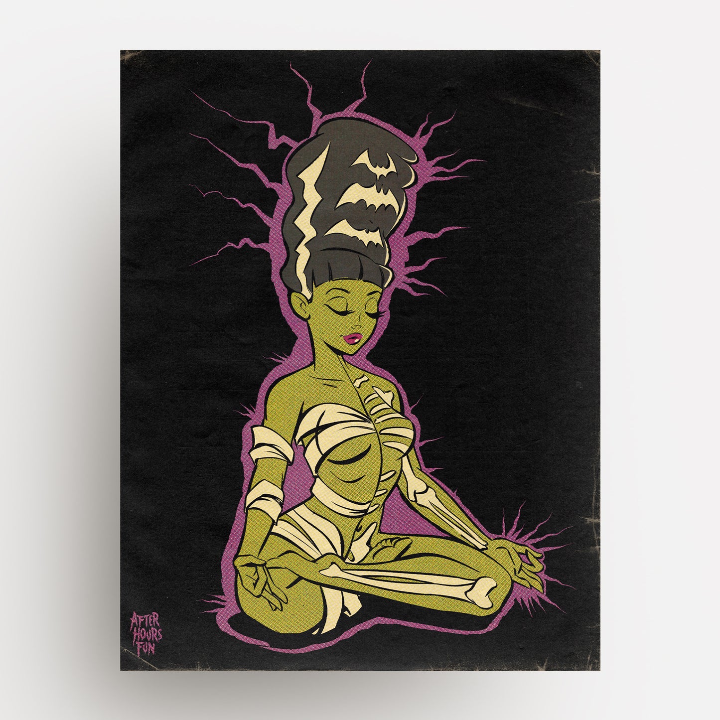 Yoga Bride Bones 8.5 x 11 Print