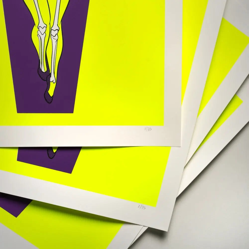 Slime Green Vintage Batgirl Screen Printed Poster AFTERHOURSFUN