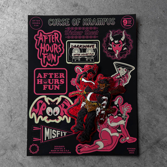 NAUGHTY LIST STICKER PACK AFTERHOURSFUN
