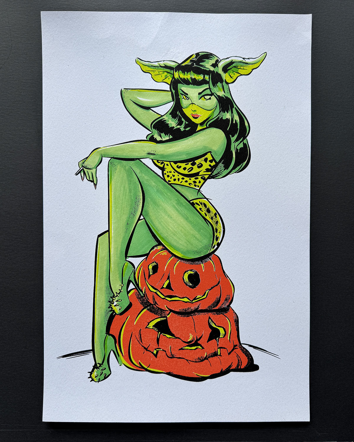 "Midnight Greta" Multi-Color Screen Print (Signed Original) AFTERHOURSFUN