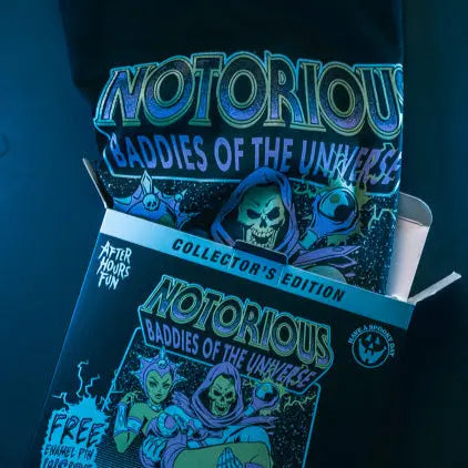 NOTORIOUS BADDIE - Skeletor Fan Art Special Collector's Box Limited Edition to 50 With Exclusive Enamel Pin - AFTERHOURSFUN
