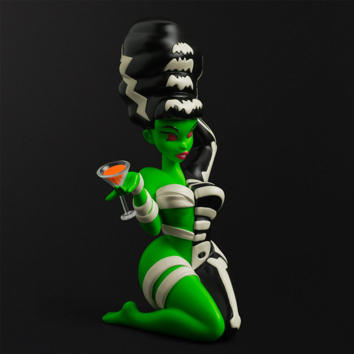 after-hours-fun-bride-bones-zombie-green-vinyl-art-toy-front-view