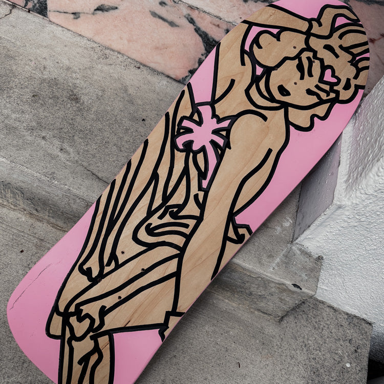 1-of-1 "Vintage Batgirl" Hand-Painted Skate Deck (D-Con Exclusive) AFTER HOURS FUN