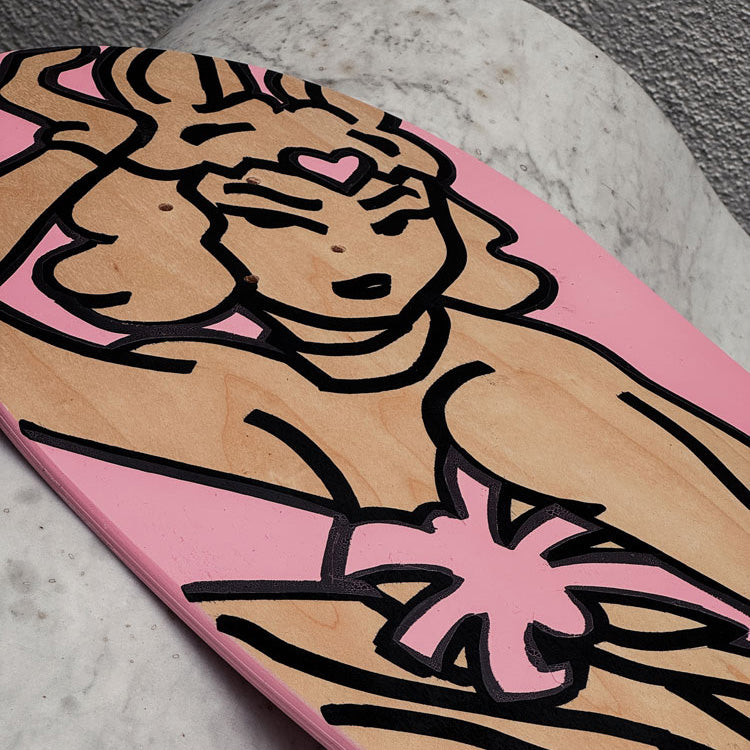 1-of-1 "Vintage Batgirl" Hand-Painted Skate Deck (D-Con Exclusive) AFTER HOURS FUN