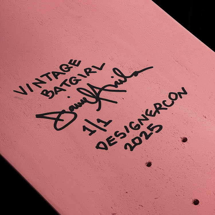 1-of-1 "Vintage Batgirl" Hand-Painted Skate Deck (D-Con Exclusive) AFTER HOURS FUN