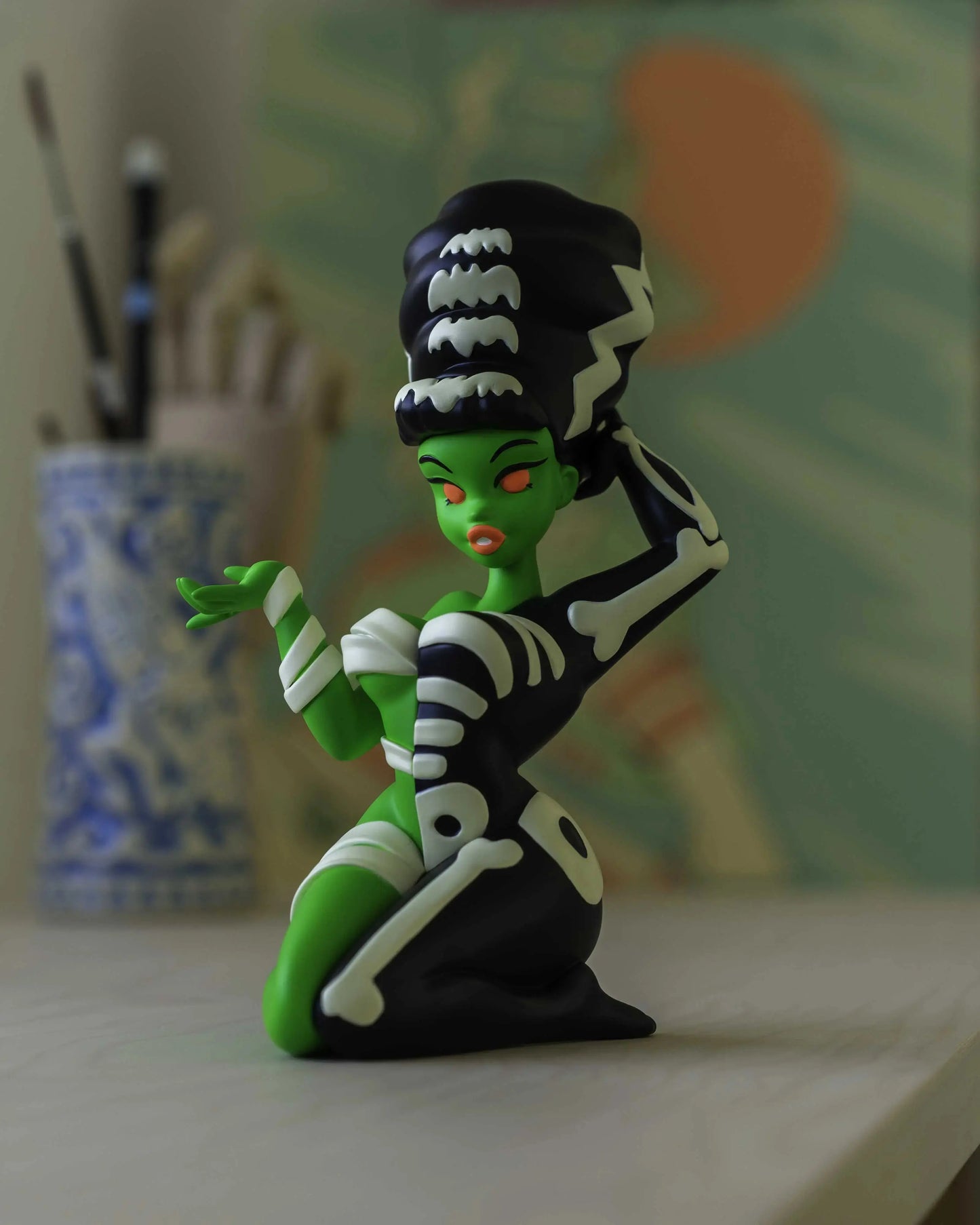Bride Bones - Limited First Edition 7" Vinyl Figure (PRE-ORDER) ZOMBIE GREEN