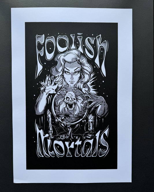 "Foolish Mortals" – Hand-Pulled in Pittsburgh (Signed A/P) AFTERHOURSFUN