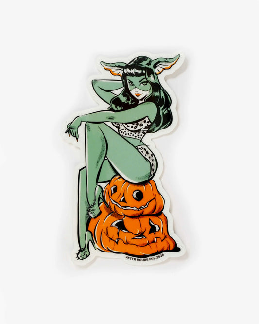 Glow-in-the-Dark Greta Pin-Up Sticker - Limited Edition 50pcs AFTERHOURSFUN