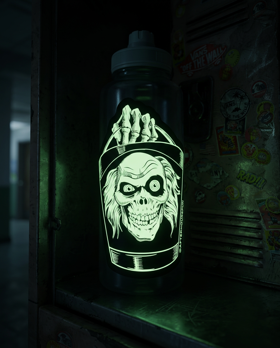 The Grinning Skull Glow Sticker — Tales From After Hours Vol. 1