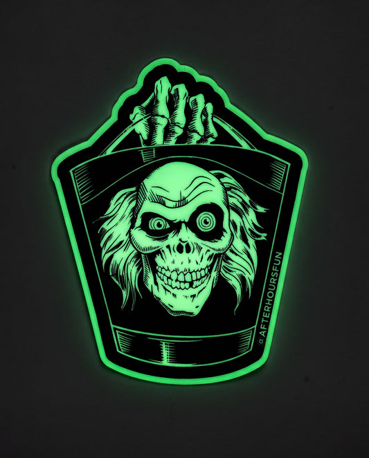 The Grinning Skull Glow Sticker — Tales From After Hours Vol. 1