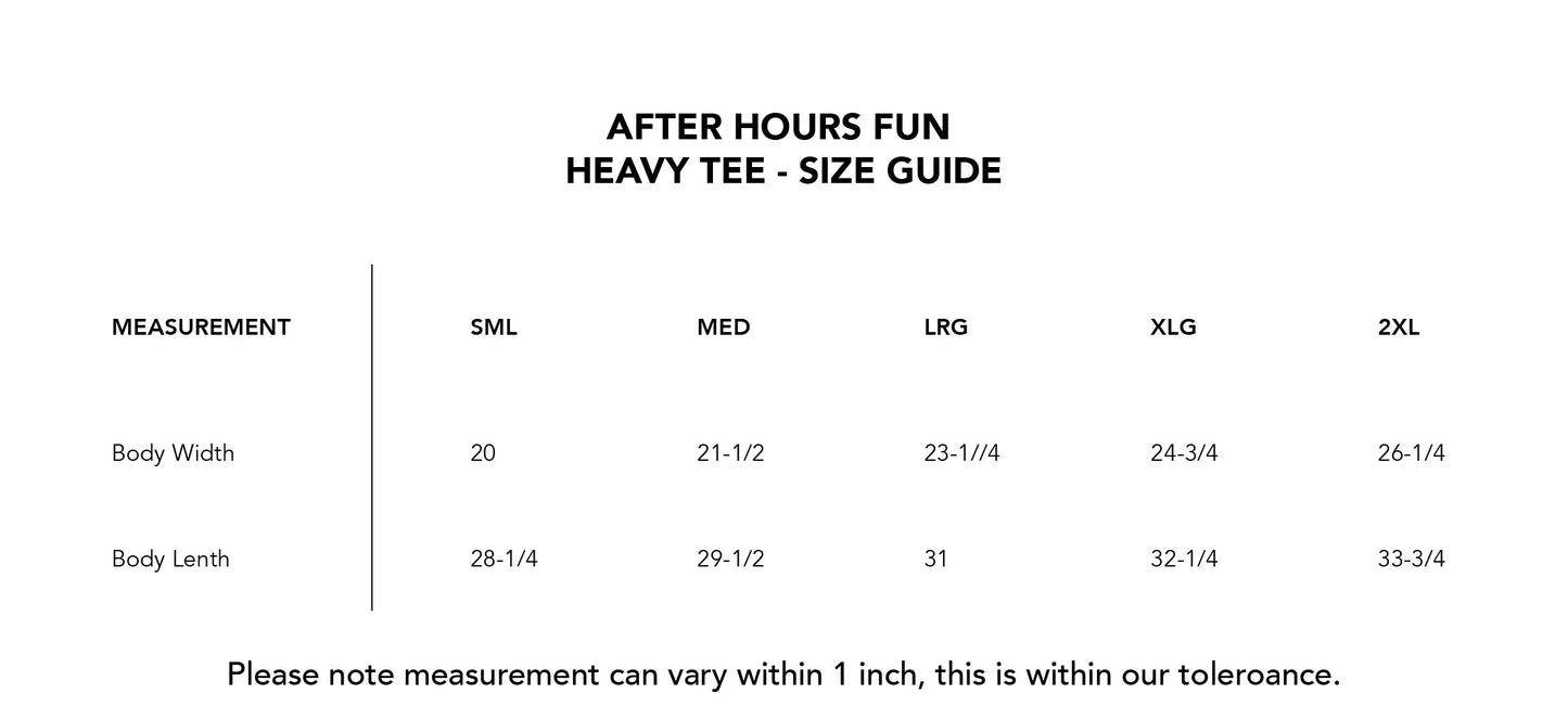 Bride Bones Heavyweight Luxury Tee (D-Con Edition) AFTER HOURS FUN