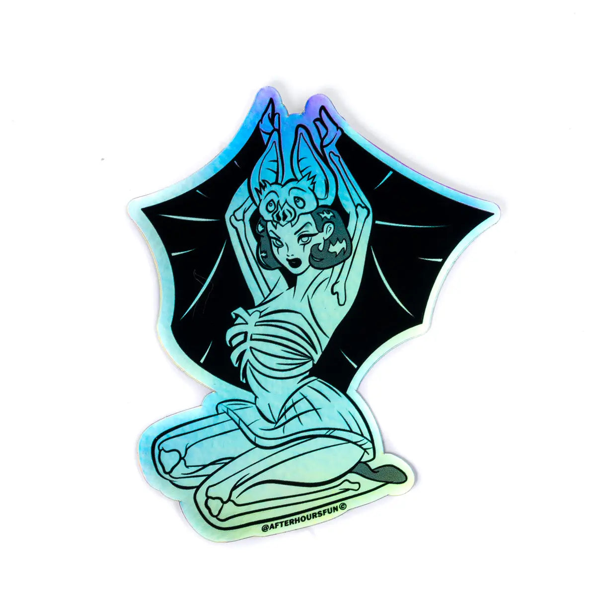 Vintage Batgirl Holographic Sticker - Limited Edition After Hours Fun AFTERHOURSFUN