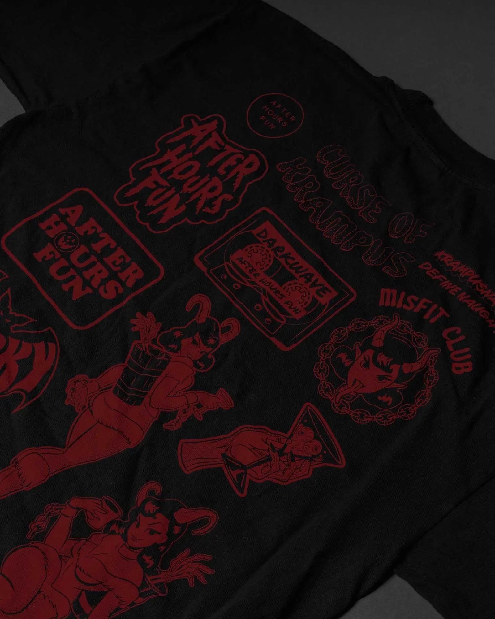 Curse of Krampus Oversized Garment Dyed Tee AFTERHOURSFUN