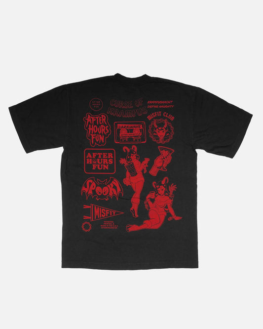 Curse of Krampus Oversized Garment Dyed Tee AFTERHOURSFUN