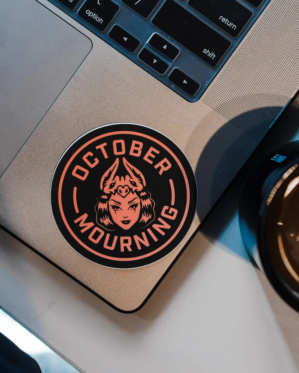 'October Mourning' Vinyl Sticker | AFTER HOURS FUN AFTERHOURSFUN