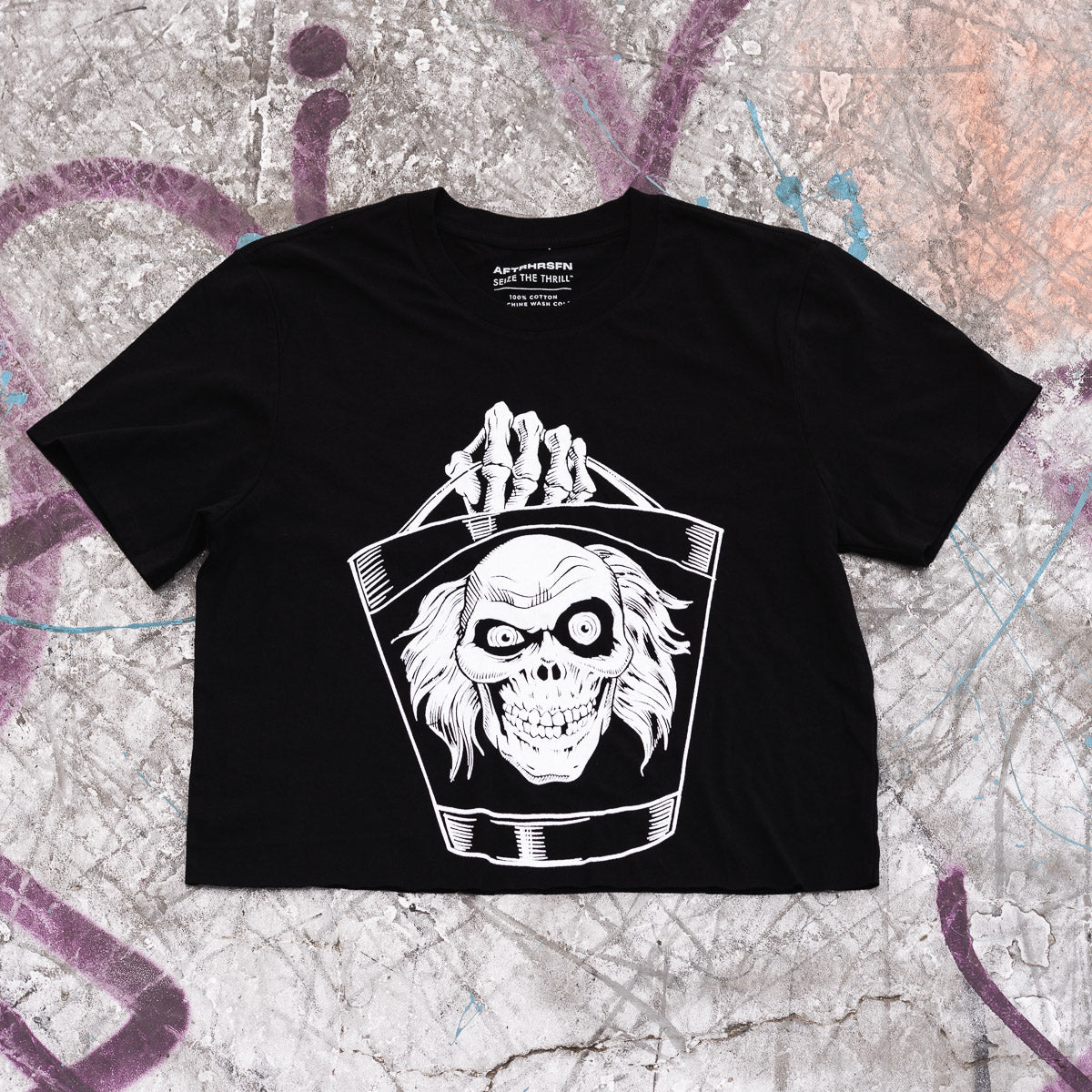 Spooky Lunch Pale CROP TEE — Glow Edition