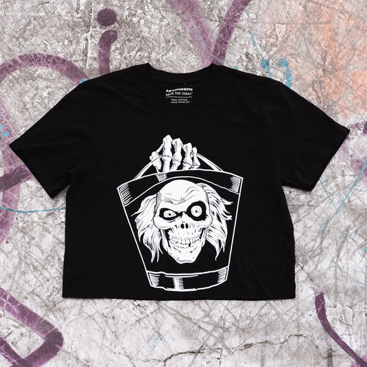 Spooky Lunch Pale CROP TEE — Glow Edition