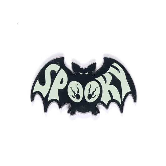 Spooky Bat" Enamel Pin (Glow-in-the-Dark)