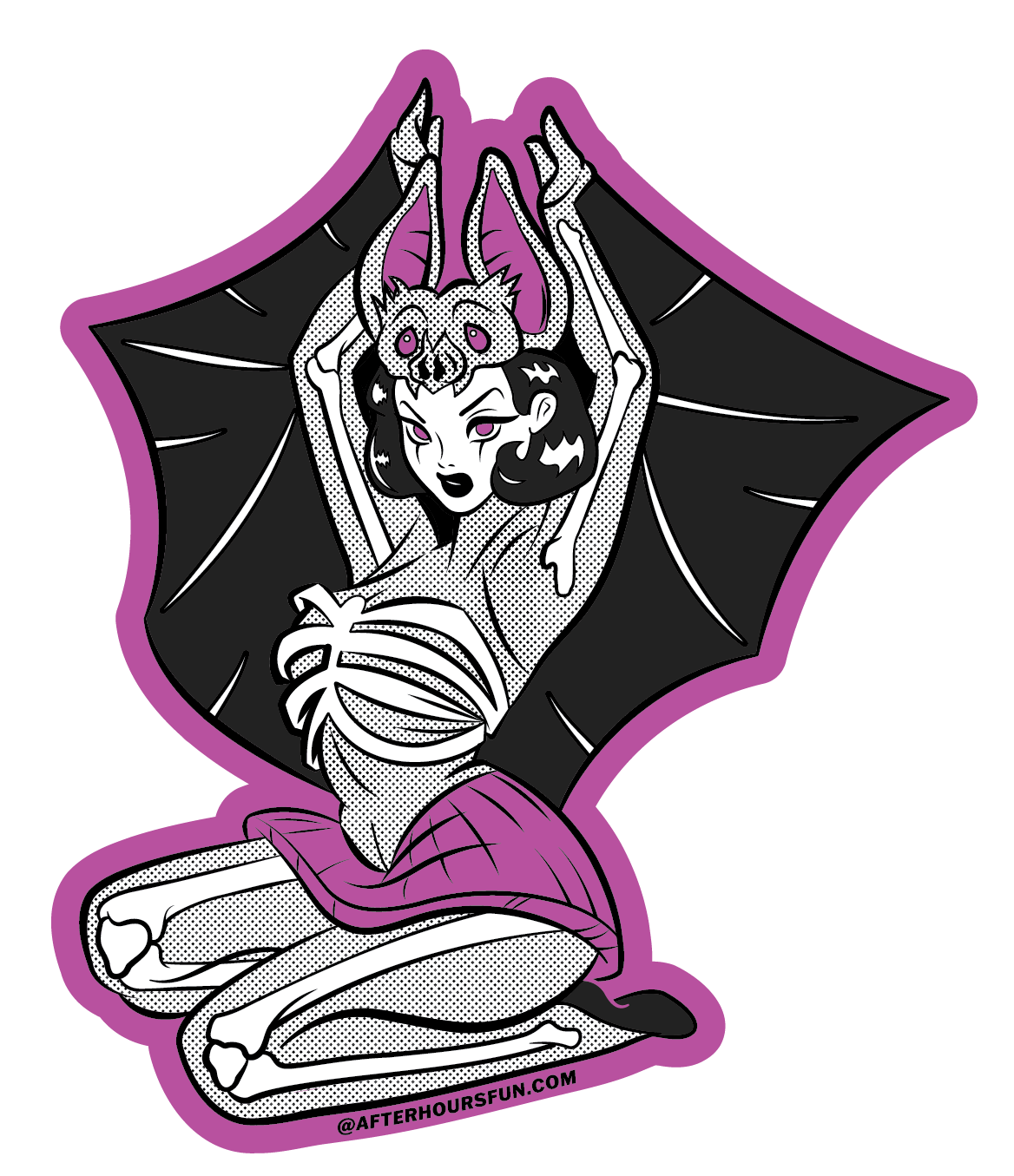 Vintage Batgirl Midsummer Sticker