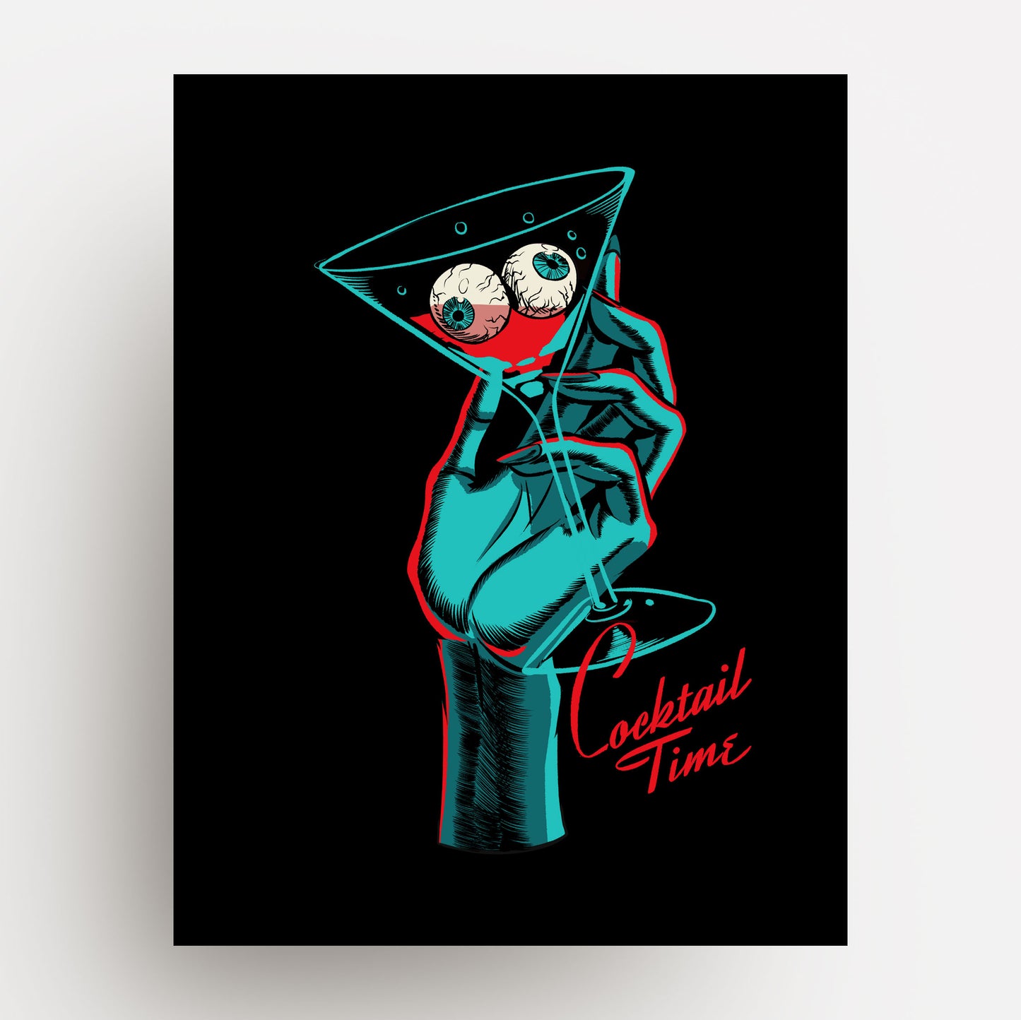 Cocktail Time 8.5 X 11 Inch Giclee Print